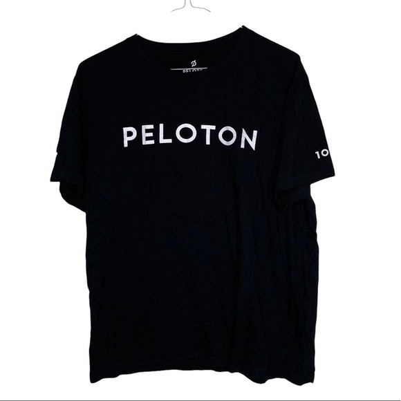 Peloton 100% Cotton Black Workout T-shirt size Medium - Picture 1 of 5